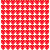 Párty balónky SRDCE, červené, sada 100ks SPRINGOS PS0036