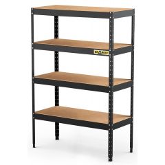 Kovový regál DRABEST RMH1 180x120x50 cm 4 police HDF