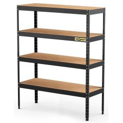 Kovový regál DRABEST RMH2 180x150x50 cm 4 police HDF