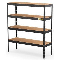 Kovový regál DRABEST RMH4 180x180x60 cm 4 police HDF