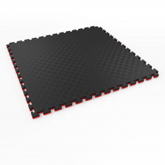 TATAMI PUZZLE podložka - Dvoubarevná - 100x100x4,0 cm - červená/černá