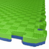 TATAMI PUZZLE podložka - Dvoubarevná - 50x50x2,0 cm podložka fitness - zelená/modrá