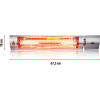 ALPINA Infračervený zářič ohřívač nástěnný 2000WED-218779