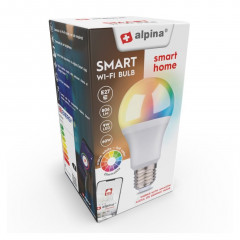ALPINA Chytrá žárovka LED RGB WIFI bílá + barevná E27ED-225433