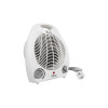 Elektrický horkovzdušný ventilátor je velmi praktický a jednoduchý zdroj tepla, který se zahřívá velmi rychle a efektivně. Tento malý horkovzdušný ventilátor zaujme snadnou manipulací a mobilitou i mnoha možnostmi použití. Dva stupně vyhřívání s funkcí ventilátoru.
