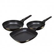 BERLINGERHAUS Sada pánví s titanovým povrchem 3 ks Primal Gloss Collection steak BH-6073