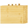 Kuchyňská prkénka ve stojanu sada 4ks, bambus SPRINGOS KI0109