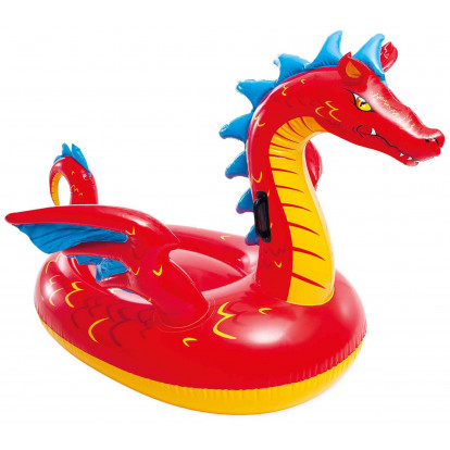 Nafukovací zvířátko INTEX 57577 Dragon Ride-On - červená
