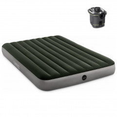 Nafukovací matrace Intex 64779 PRESTIGE DOWNY AIRBED QUEEN + PŘENOSNÁ PUMPA