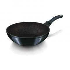 BERLINGERHAUS Wok s mramorovým povrchem 28 cm Metallic Line Aquamarine Edition BH-1875