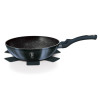 BERLINGERHAUS Wok s mramorovým povrchem 28 cm Metallic Line Aquamarine Edition BH-1875