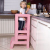 Dětská stolička SPRINGOS LEARNING růžová