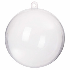 Vánoční baňka Koule průhledné 16cm
