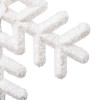 Vánoční ozdoby - Vločky se třpytkami bílé, 10cm, sada 3ks