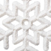 Vánoční ozdoby - Vločky se třpytkami bílé, 10cm, sada 3ks