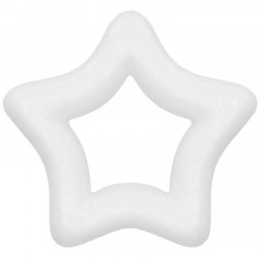Polystyrenová hvězda - 10 cm, bílá SPRINGOS