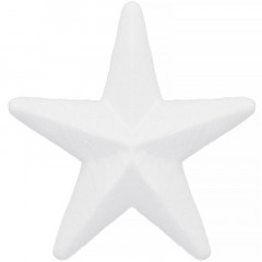 Polystyrenová hvězda - 12 cm, bílá SPRINGOS CA0235