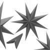 Vánoční ozdoby - Hvězda z papíru 60 cm, šedá