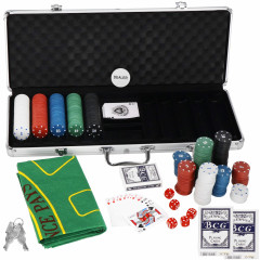 Poker set v alu kufříku 500 žetonů SPRINGOS KG0023