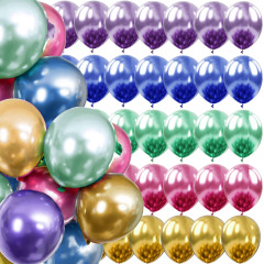 Sada narozeninových balónků, 50 ks mix barev SPRINGOS PS0046 