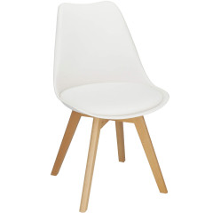 Designová židle SPRINGOS VERDE bílá