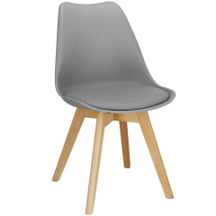 Designová židle SPRINGOS VERDE šedá