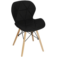 Designová židle SPRINGOS VENEZIA černá