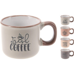 EXCELLENT HOUSEWARE Hrnek na kávu 90 ml kamenina Sometimes COFFEE KO-DN1801600some