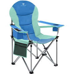 Skládací campingová židle WITEBLAZE DE-LUXE - zelená/modrá