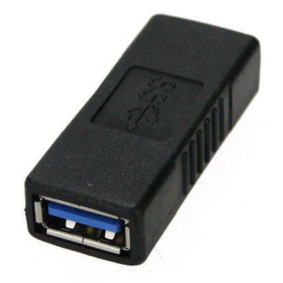 Spojka USB 3.0 A Female - A Female černá
