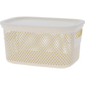 EXCELLENT HOUSEWARE Úložný koš s víkem 3,5 l béžová KO-027000180bezo