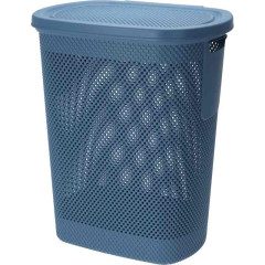 EXCELLENT HOUSEWARE Koš na prádlo s víkem 60 l modrá KO-027100390modr