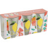 EXCELLENT HOUSEWARE Sklenice 300 ml sada 3 ks růžová Peach KO-170488900ruzo