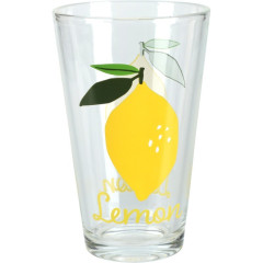 EXCELLENT HOUSEWARE Sklenice 300 ml sada 3 ks žlutá Lemon KO-170488900zlut
