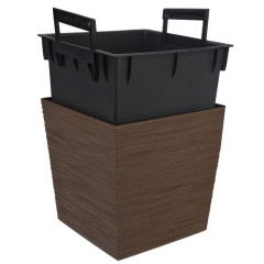 PROGARDEN Květináč s obalem 24 cm hnědá KO-Y89300430