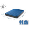 Nafukovací kempingová matrace INTEX 64013 CAMPING MATTRESS QUEEN - modrá