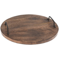 EXCELLENT HOUSEWARE Krájecí prkénko mangové dřevo s uchy KO-A65000080