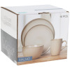 EXCELLENT HOUSEWARE Jídelní sada talířů kamenina 16 ks béžová KO-Q97001200