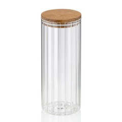 KELA Zásobní dóza Dorothea sklo transparentní 22,5cm 9,0cm 1,1l KL-15284
