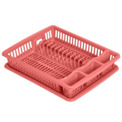 EXCELLENT HOUSEWARE Odkapávač na nádobí plast 46 x 36,5 x 8 cm růžová KO-024001700ruzo