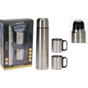 EXCELLENT HOUSEWARE Termoska 1 l s termohrnky nerez sada 3 ks KO-C80700910