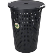 EXCELLENT HOUSEWARE Koš na prádlo kulatý 35 l černá KO-Y54500470