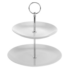 EXCELLENT HOUSEWARE Etažér dvoupatrový porcelán 25 cm KO-Q96001110