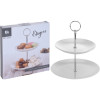 EXCELLENT HOUSEWARE Etažér dvoupatrový porcelán 25 cm KO-Q96001110