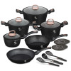 BERLINGERHAUS Sada nádobí s mramorovým povrchem 15 ks Black rose Collection BH-8234