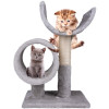 PET COMFORT Škrábadlo pro kočky s tunelem dvoupatrové 50 cm ED-227011