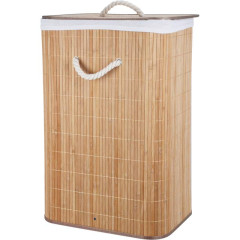 EXCELLENT HOUSEWARE Koš na prádlo bambus 40x30x60 cm přírodní KO-KR9000010