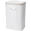 EXCELLENT HOUSEWARE Koš na prádlo bambus 40x30x60 cm bílá KO-KR9000040