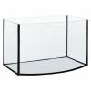 Designové skleněné akvárium, rozměry 40x25x25 cm, sklo 4 mm, objem 25l, tvar vypouklý AP. 
