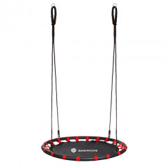 Zahradní houpačka SPRINGOS ČAPÍ HNÍZDO 110 cm černá/červená